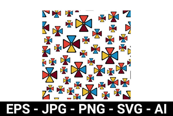Colorful Propeller Seamless Pattern for Graphic Design