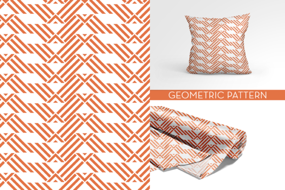 Geometric Pattern Seamless Flat Color for Branding and Packaging