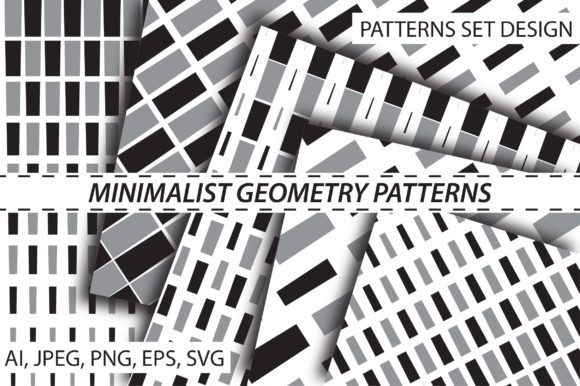 Minimalist Geometric Pattern for Graphics and Patterns