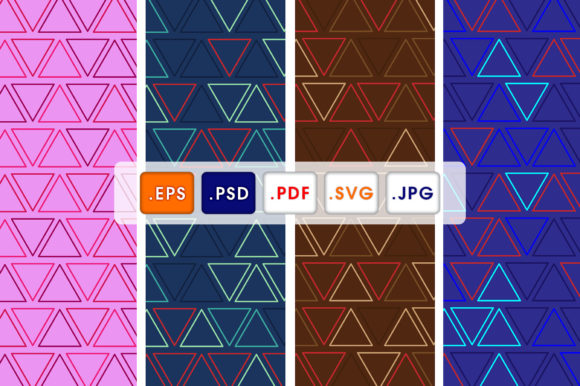 Mixed Color Triangle Graphics for Patterns