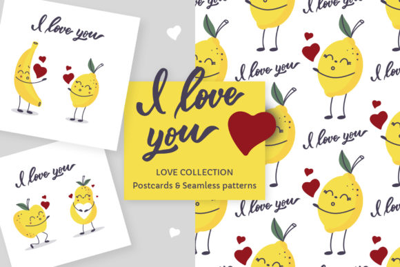 Sweet Love Collections - Graphics and Patterns for Romantic Designs