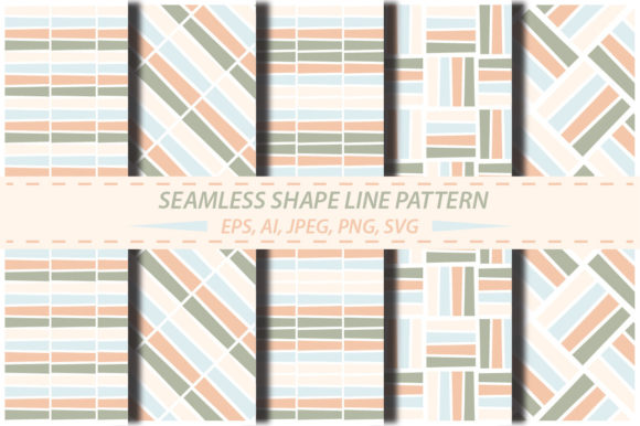 Woven Shape Line Pattern for Graphics and Patterns